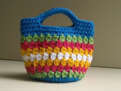 Cluster Stitch Bag Crochet Tutorial - Idea's for hat