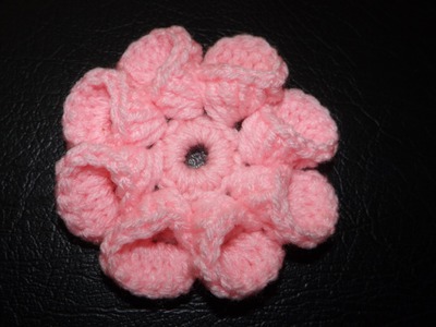 Como crochet flor bien facil