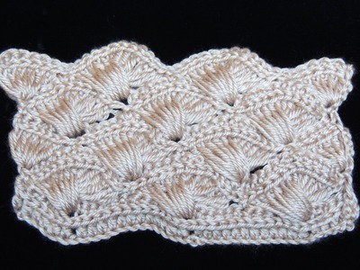 Crochet : Abanico Cruzado.  Parte 1 de 2