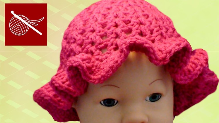 CROCHET BABY CAP CIPRESO WITH RUFFLE Crochet Geek