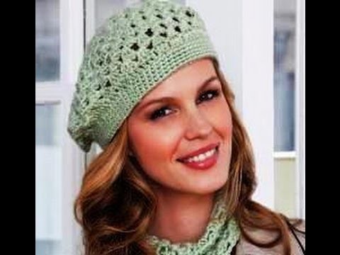 Crochet easy beret - Redheart pattern LW2741