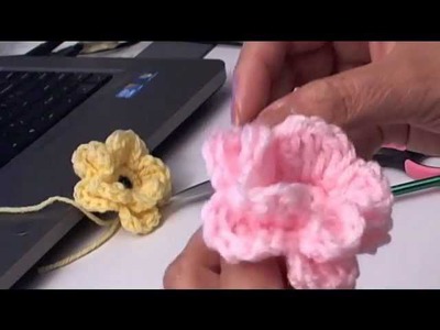 Crochet Flower tutorial Briar Rose - Learn to Crochet Briar Rose. Tambien en Espanol