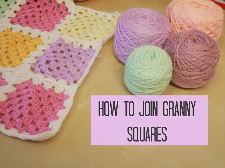 CROCHET: How to join granny squares for beginners | Bella Coco