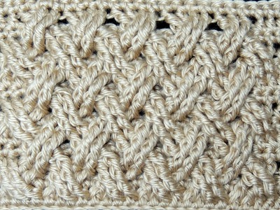 Crochet : Punto Entrecruzado Plano