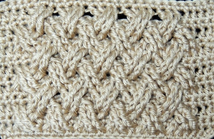 Crochet : Punto Entrecruzado Plano