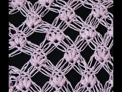 Crochet : Punto Esponjoso y Salomon Recto.  Parte 1 de 2