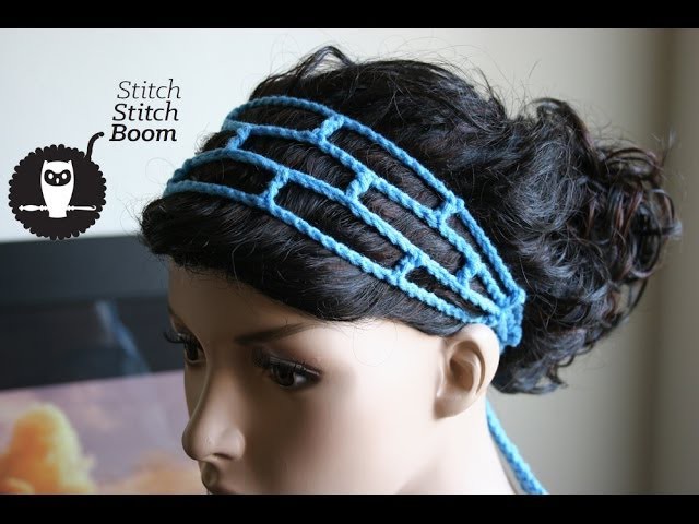 Crochet Tutorial: Mesh Headband (Great for beginners!)