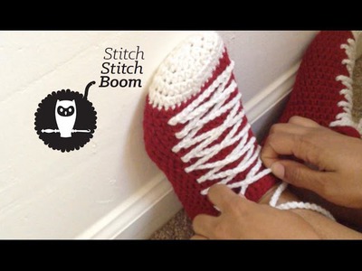 Crochet Tutorial: Sneaker Slippers