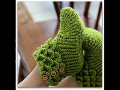 Crocodile Stitch Boots Adult Sizes Crochet Pattern Presentation