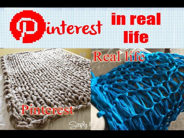 DIY Arm Knit Blanket- Pinterest in Real Life