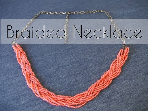 DIY - Handmade braided necklace