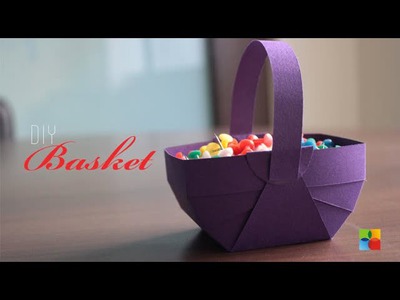 DIY : How to make Basket out of craft paper