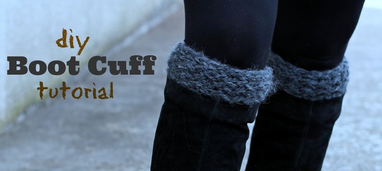 DIY Knitted Boot Cuffs