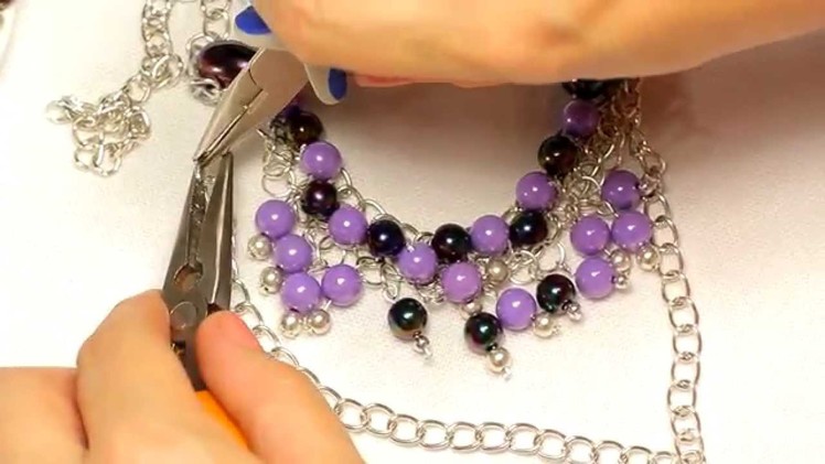 DIY: Necklace "Lilac". Ожерелье "Сирень". Handmade- Мастер-класс [2 из 5].