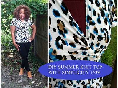 DIY Summer Knit top with Simplicity 1539