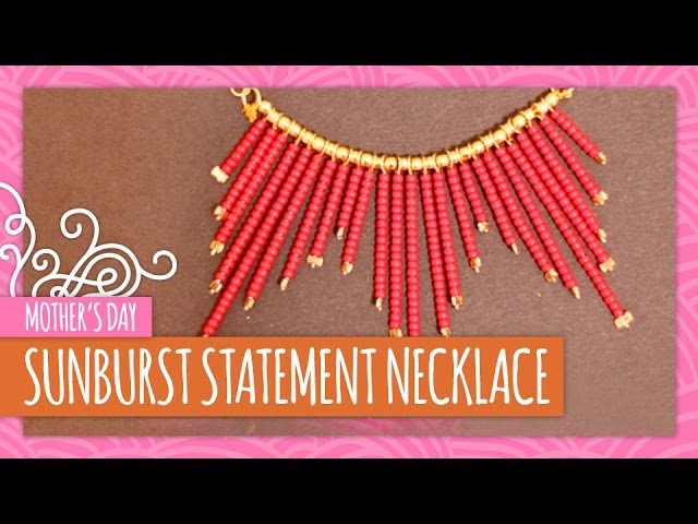 DIY Sunburst Statement Necklace- HGTV Handmade
