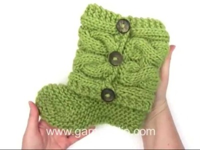 DROPS Knitting Tutorial: How to knit and sew up the slippers in Drops 150-4