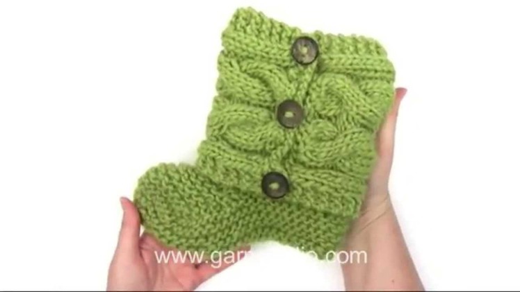 DROPS Knitting Tutorial: How to knit and sew up the slippers in Drops 150-4