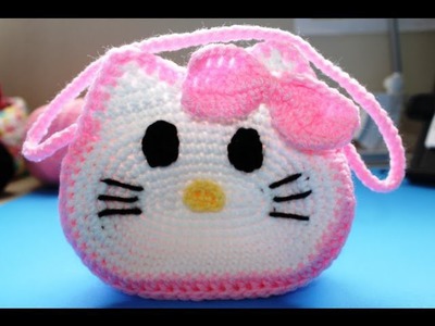 Easy to Crochet "Hello Kitty"  Inspired Purse  Video 1