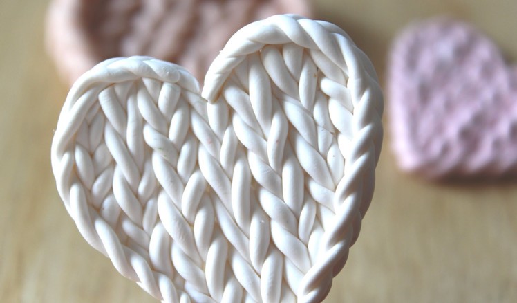 Faux Knitted Pattern: Polymer Clay Tutorial