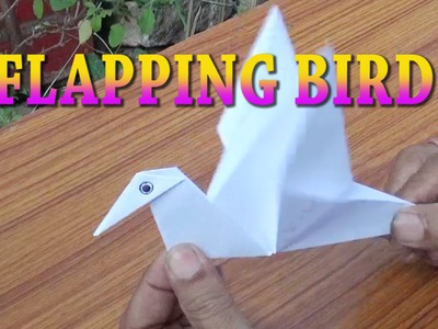 FLAPPING BIRD-PAPER CRAFT-ORIGAMI-EASY STEPS FOR KIDS
