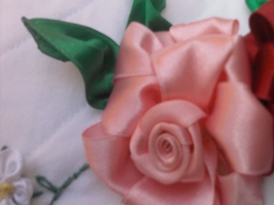 Flores de Cetim. Rosa - Parte 1 Passo a Passo