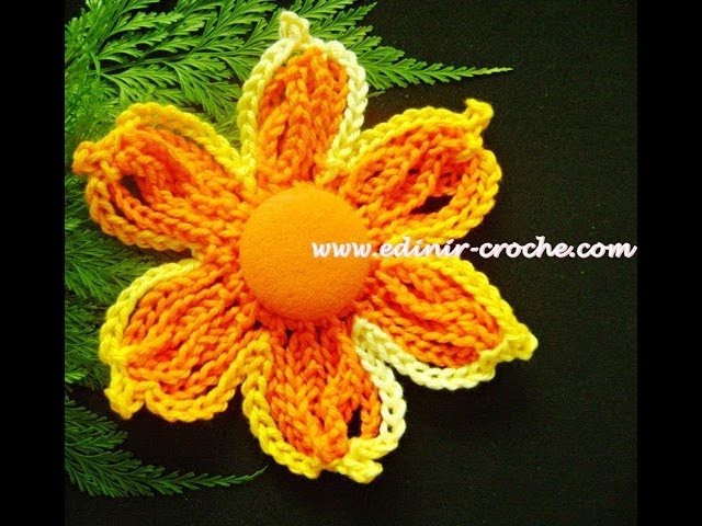 Flores  Em Crochê 006 - Flor Em Correntes 1