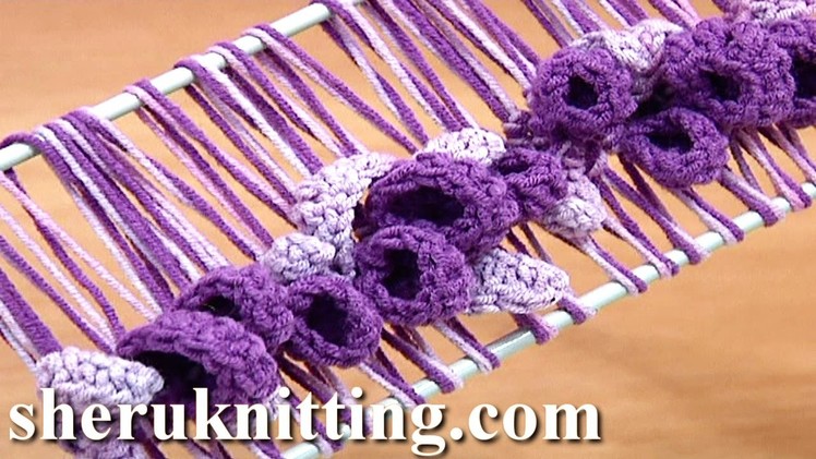 Hairpin Lace Crochet Spring Pattern Tutorial 37 Hairpin Crochet Flowers and Leaves