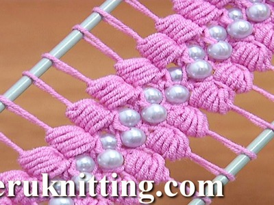 Hairpin Lace Crochet Tutorial 38 The Puff Stitch Beaded Strip