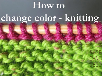 How to change color knitting