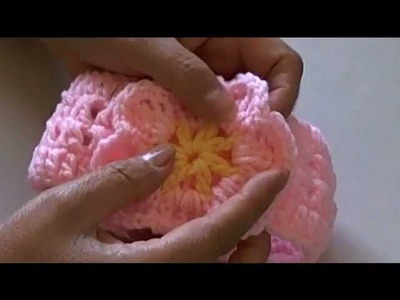 How to crochet a headband with criss cross design