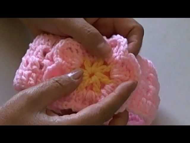 How to crochet a headband with criss cross design
