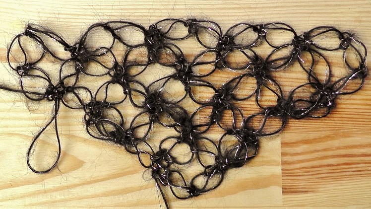How to #crochet a solomon's knot shawl - Woolpedia