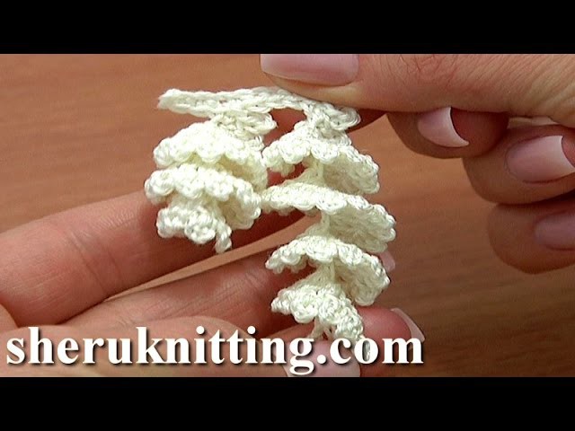 How to Crochet Curly Fringe Tutorial 2 Crochet Spirals Edging