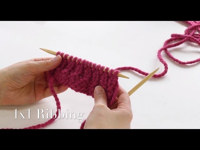 How to Knit: 1x1 ribbing