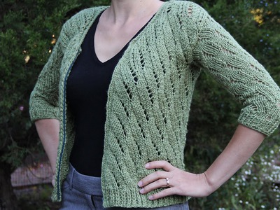 How to knit a cardigan sweater. Knitting tutorial with detailed instructions.