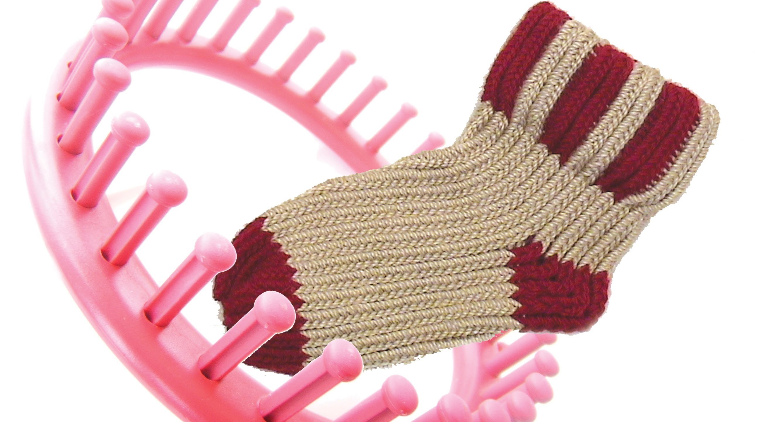 How to knit a sock on a round knitting loom socks