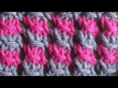 How to Knit a Two-Color Star Stitch │by ThePatterfamily