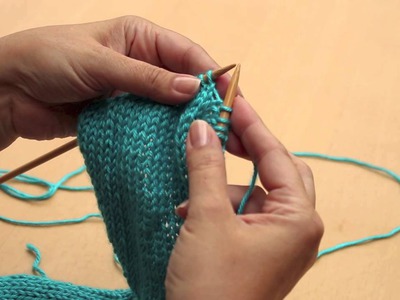 How to Knit for Kids - The knit stitch. 