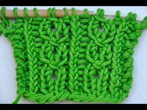 How to Knit * Lace stitch cablelike * Knitting stitch, cable stitch, lace