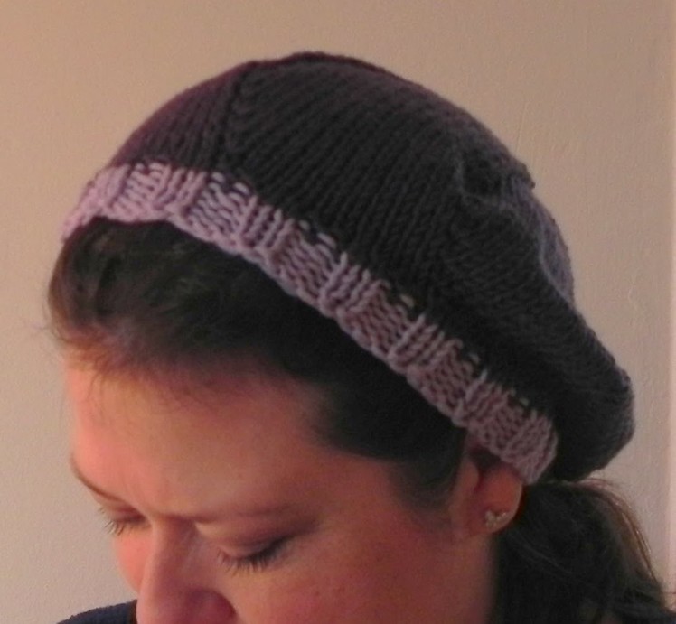 How to Knit Lesson Three - The Slouch Beret Hat