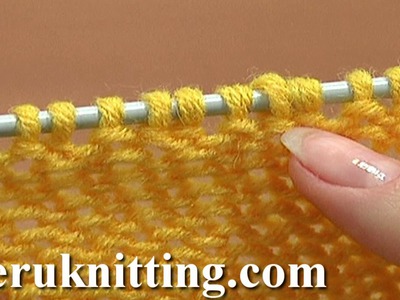 How to Knit Purl 1 Back and Front Increase Tutorial 8 Method 2 of 14 Increases in Knitting