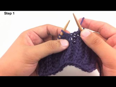 How to Knit the Knit One Below Stitch (K1B)