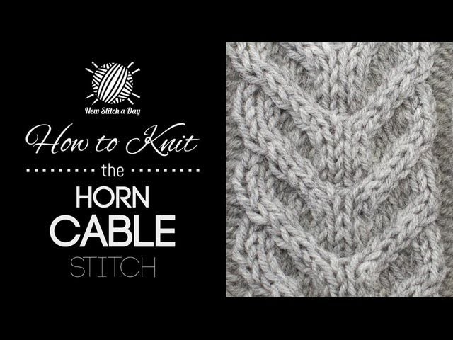 How to Knit the Large Horn Cable Stitch