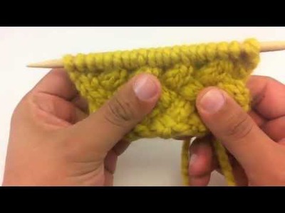 How to Knit the Woven Cable Stitch