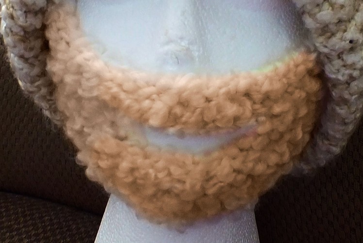 How to Loom Knit a Beard