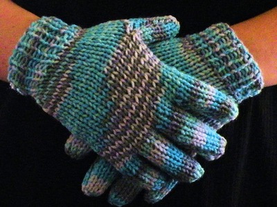 How to Loom Knit Gloves Round Loom