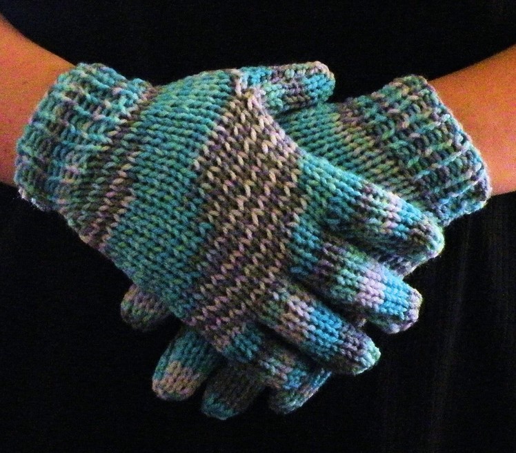 How to Loom Knit Gloves Round Loom