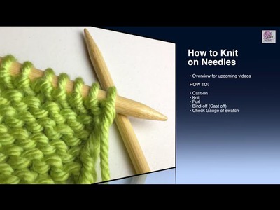 How to Purl - p Stitch Beginner (with closed captions)
