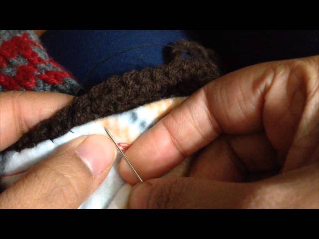 How to sew a fleece lining to a knitted or crocheted hat